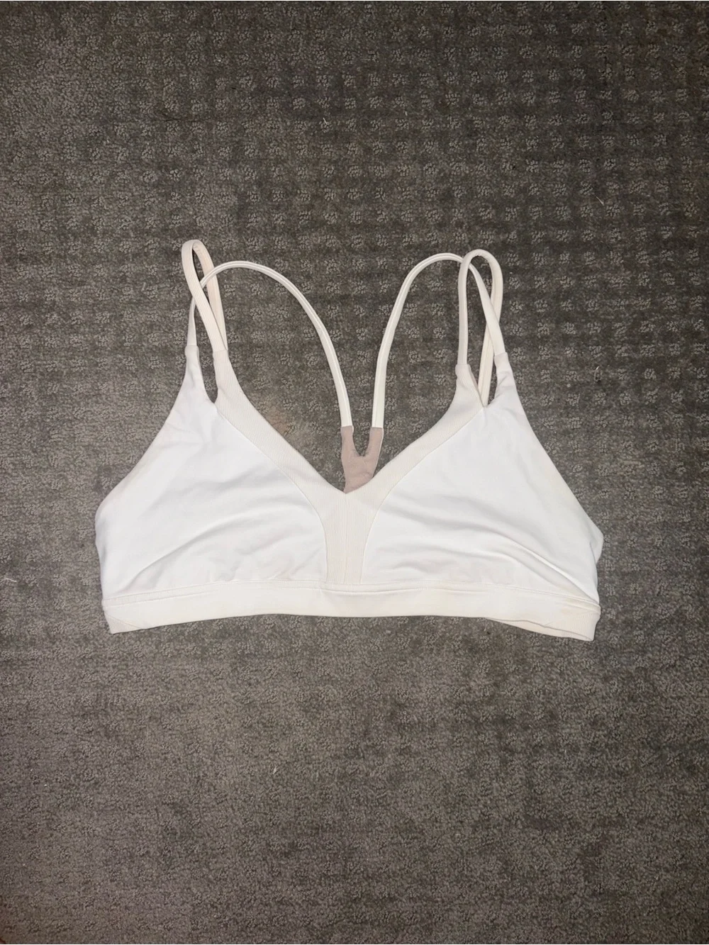 LULULEMON white sport bra